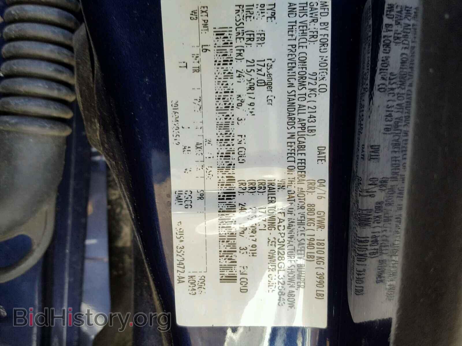 2016 FORD FOCUS - VIN: 1FADP3N28GL325843 - Фото 10