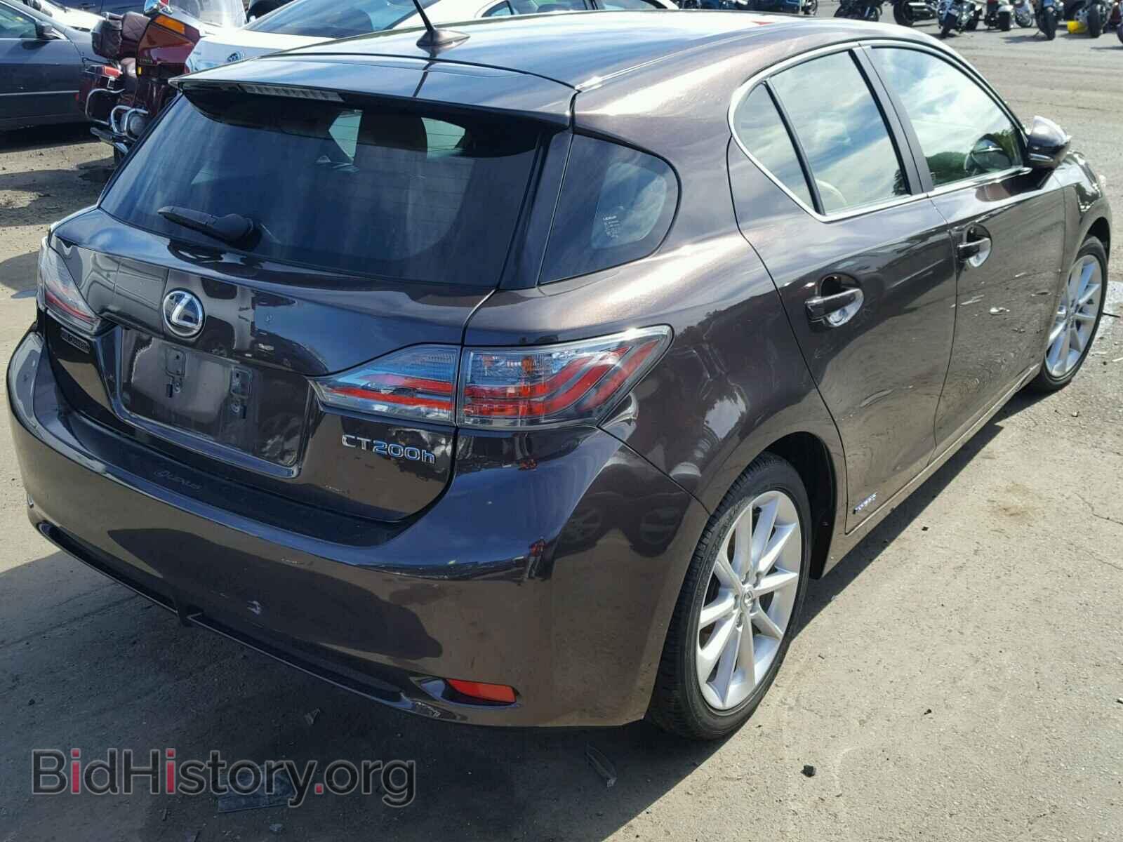 2012 LEXUS CT 200 - VIN: JTHKD5BH4C2069052 - Фото 4
