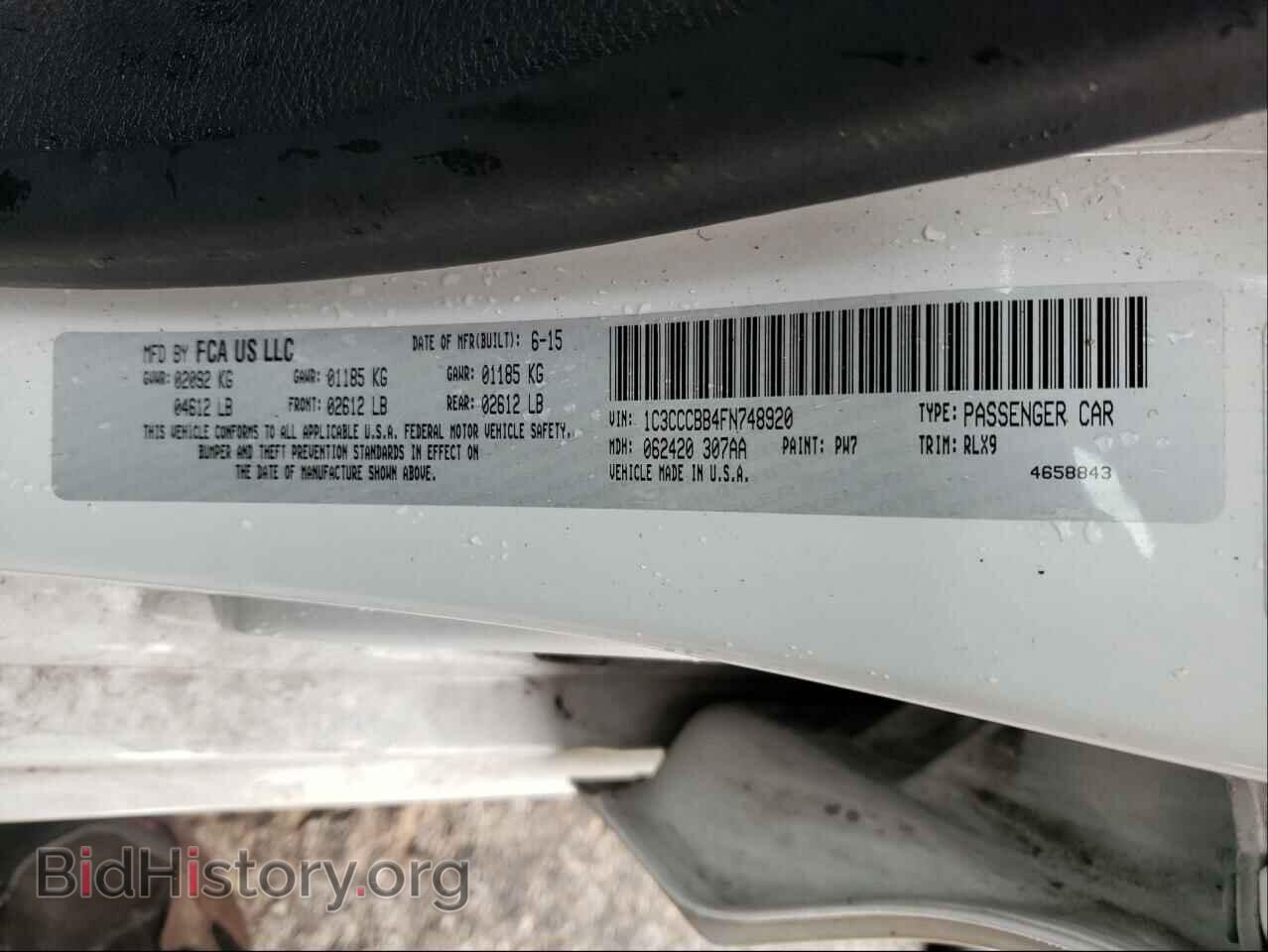 2015 CHRYSLER 200 - VIN: 1C3CCCBB4FN748920 - Фото 10
