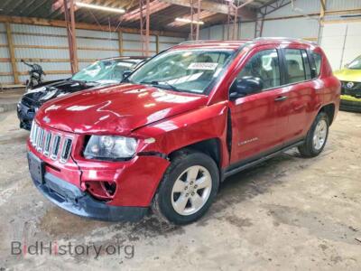 2014 Jeep COMPASS Sport, red — VIN 1C4NJCAA2ED797931, Copart