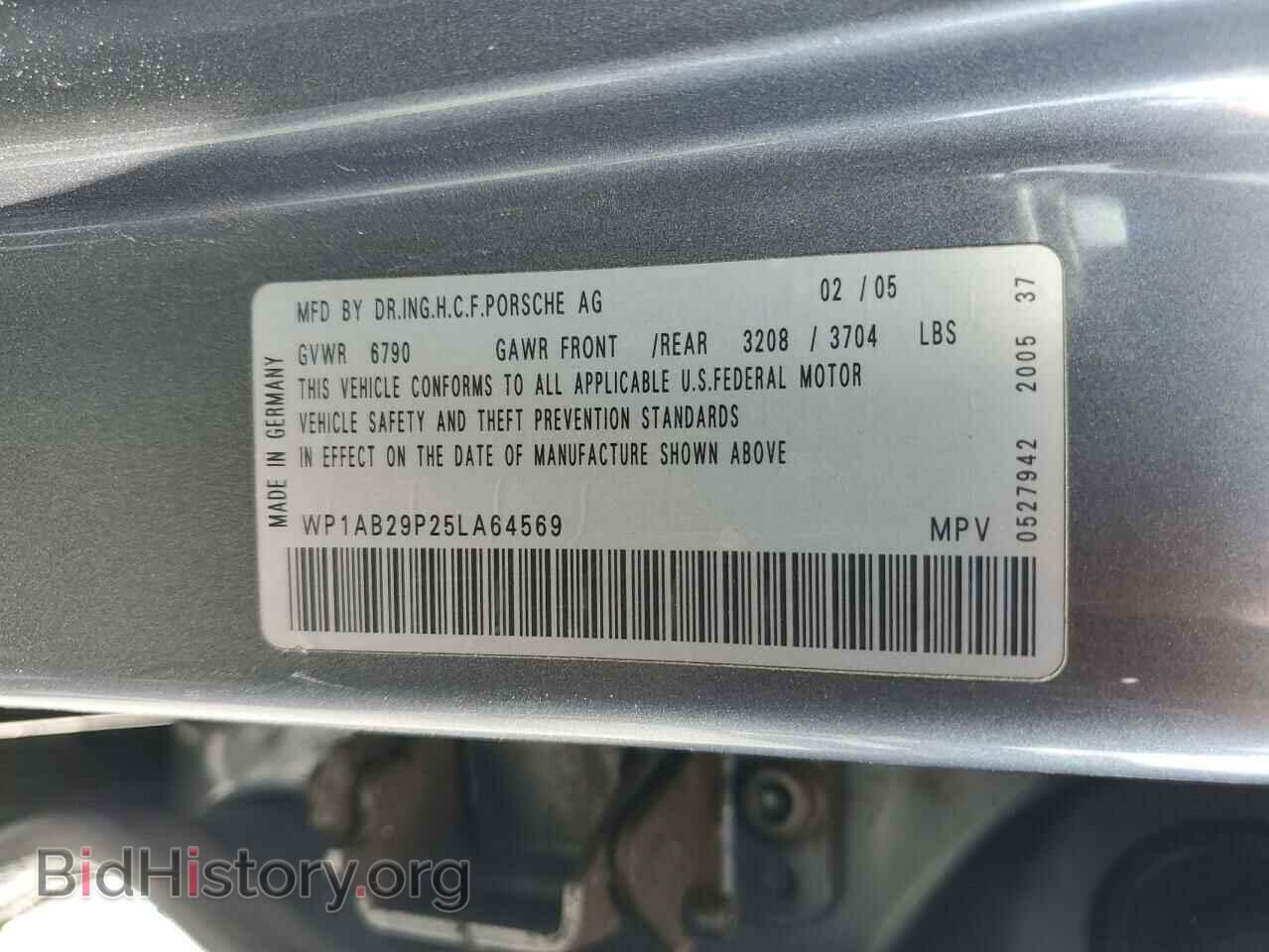 2005 PORSCHE CAYENNE - VIN: WP1AB29P25LA64569 - Фото 13