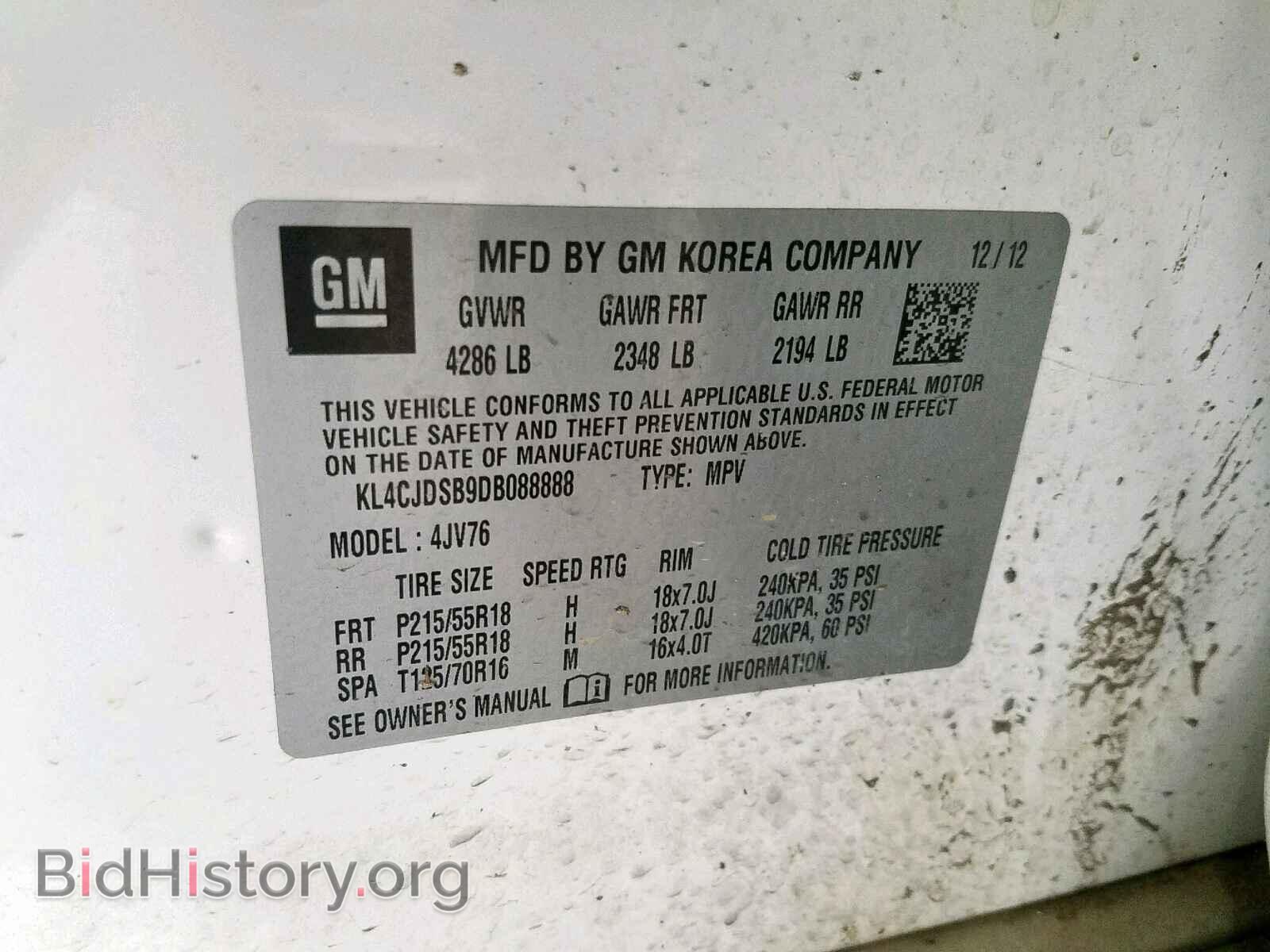 2013 BUICK ENCORE PRE - VIN: KL4CJDSB9DB088888 - Photo 10
