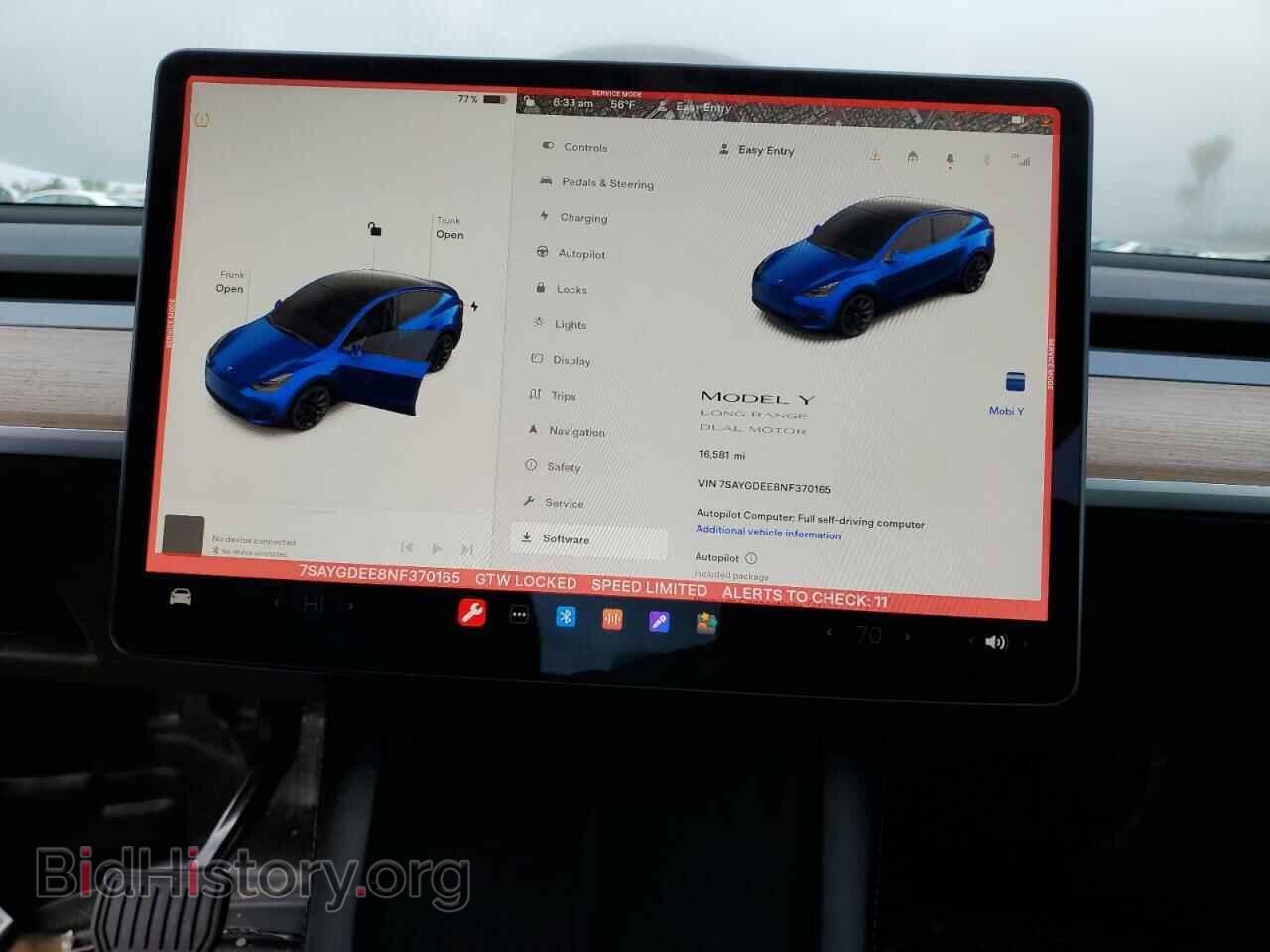 2022 TESLA MODEL Y - VIN: 7SAYGDEE8NF370165 - Photo 9