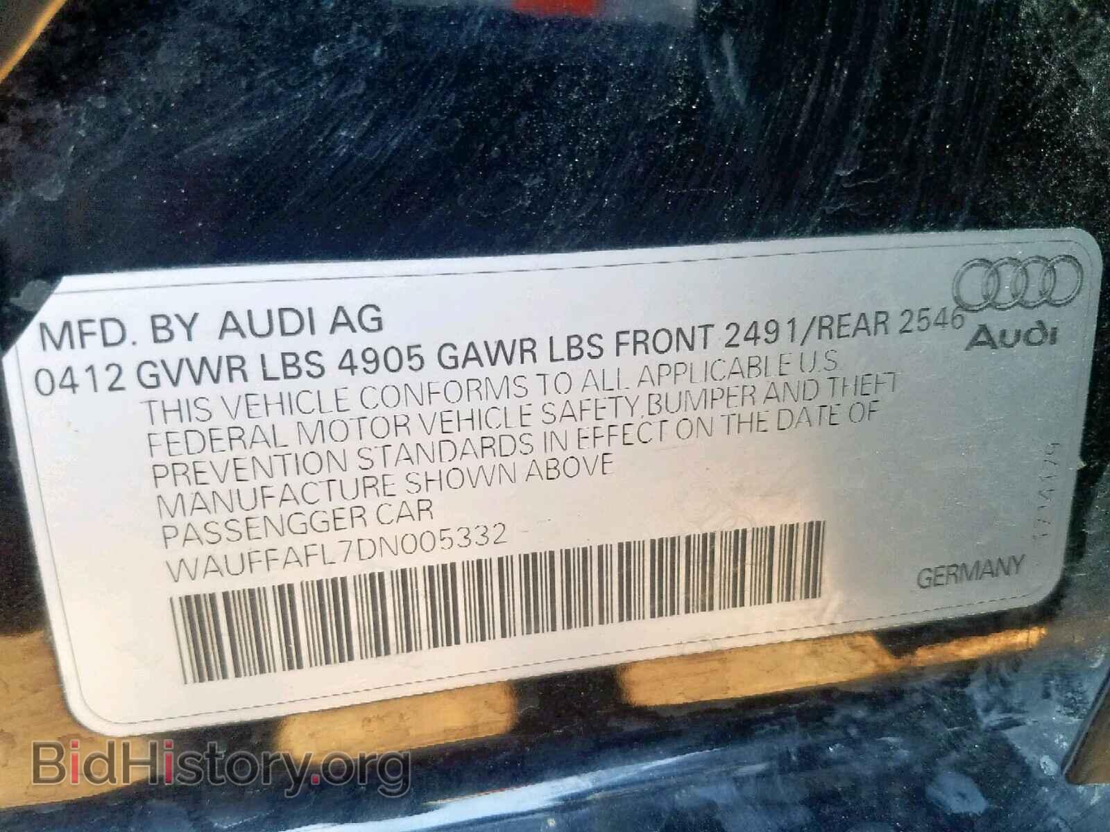 2013 AUDI A4 - VIN: WAUFFAFL7DN005332 - Фото 10