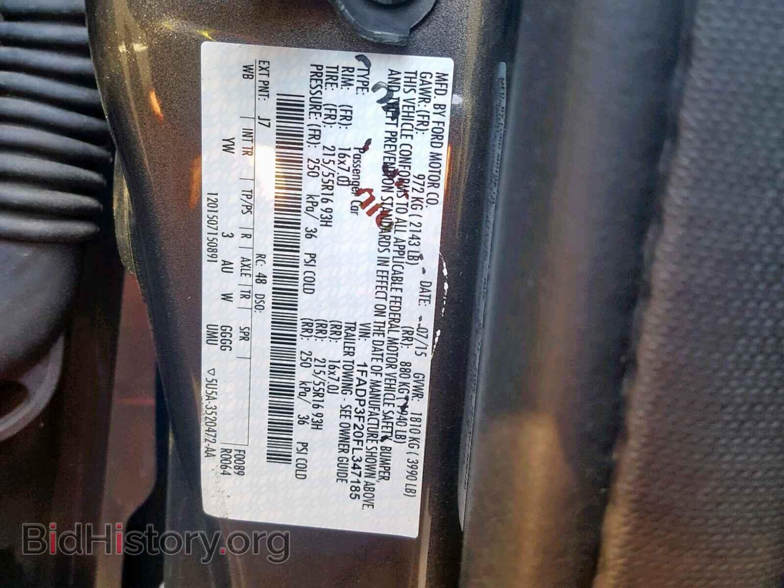 2015 FORD FOCUS SE - VIN: 1FADP3F20FL347185 - Фото 10