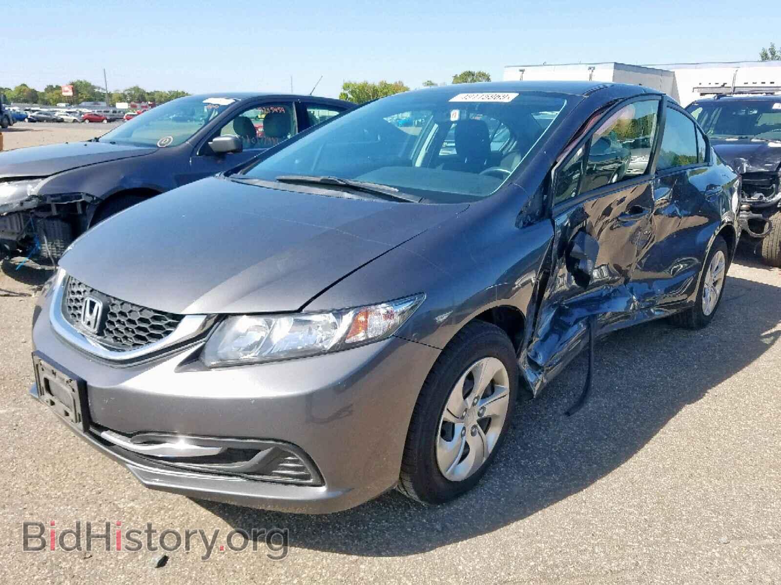 2013 HONDA CIVIC LX - VIN: 2HGFB2F55DH550008 - Фото 2