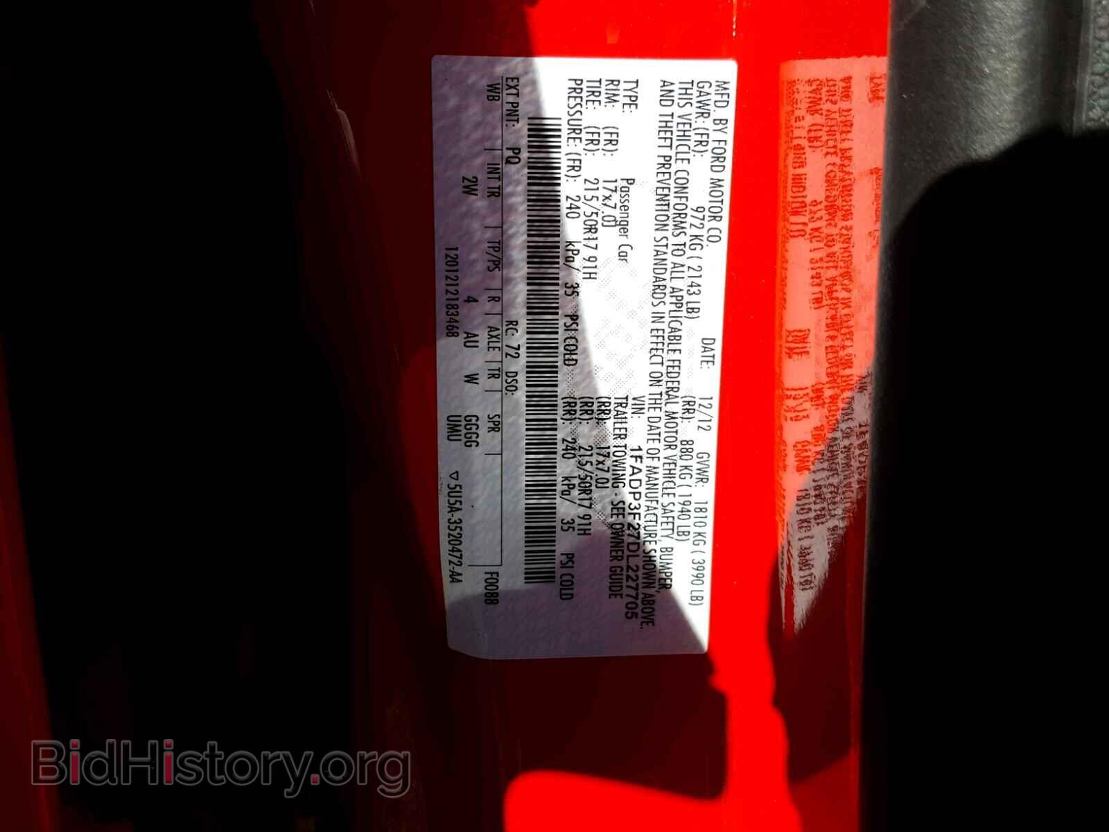 2013 FORD FOCUS - VIN: 1FADP3F27DL227705 - Фото 10