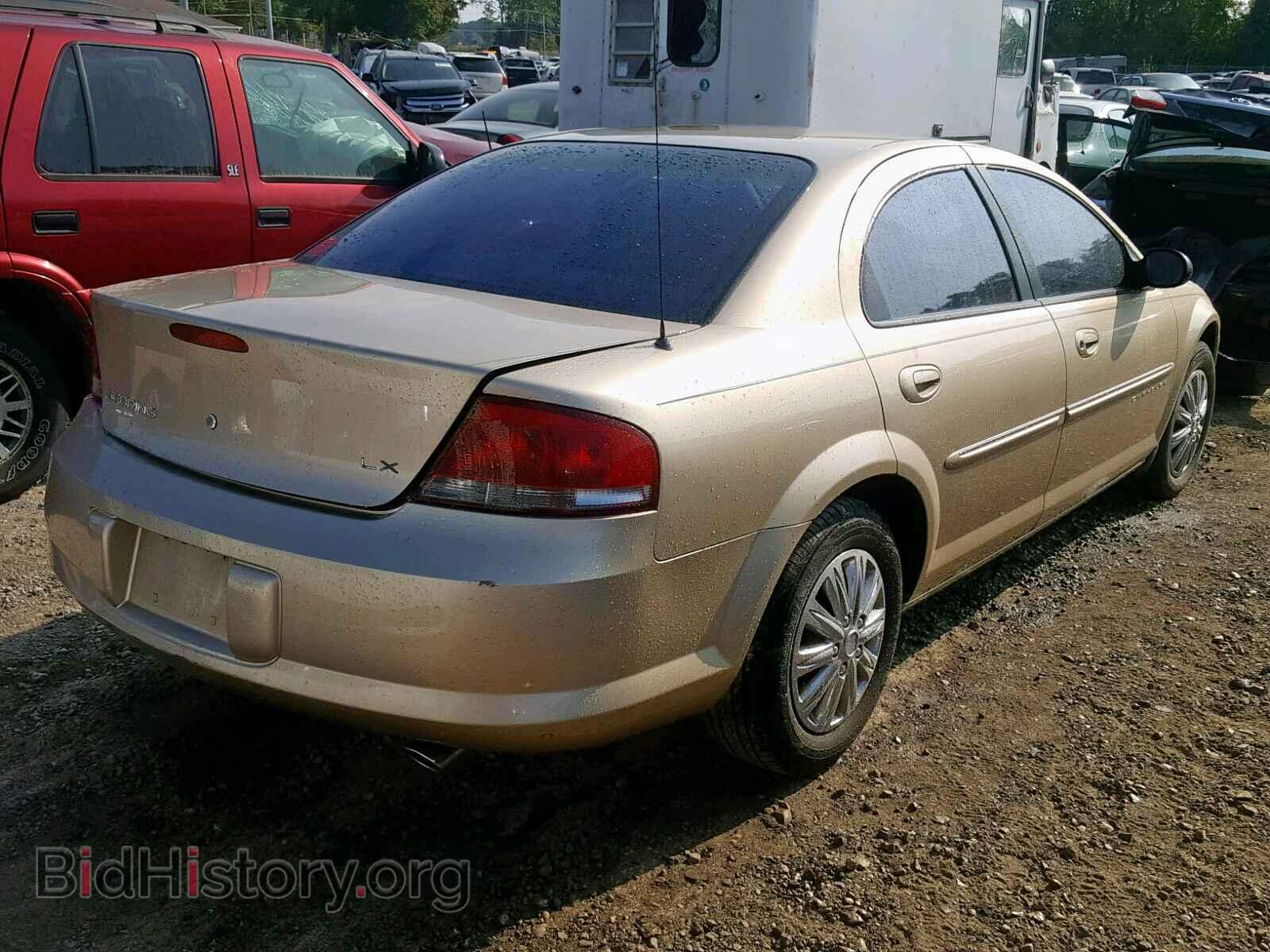 2001 CHRYSLER SEBRING - VIN: 1C3EL46U81N694153 - Фото 4