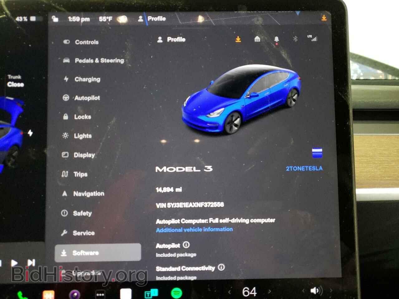2022 TESLA MODEL 3 - VIN: 5YJ3E1EAXNF372556 - Фото 9