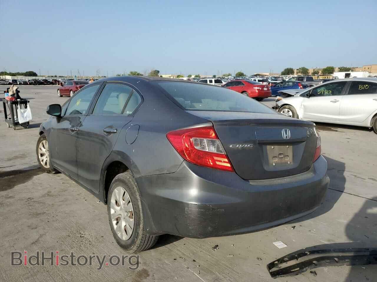 2012 HONDA CIVIC - VIN: 2HGFB2F54CH606616 - Фото 3