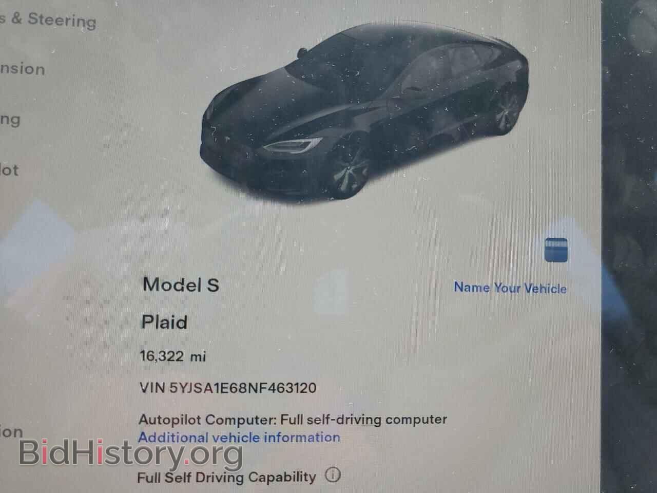 2022 TESLA MODEL S - VIN: 5YJSA1E68NF463120 - Photo 9