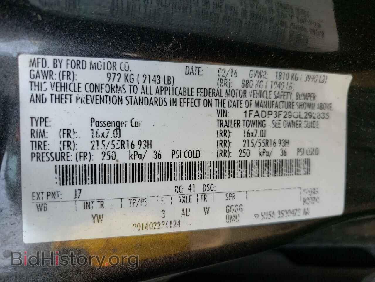 2016 FORD FOCUS - VIN: 1FADP3F29GL292835 - Фото 13