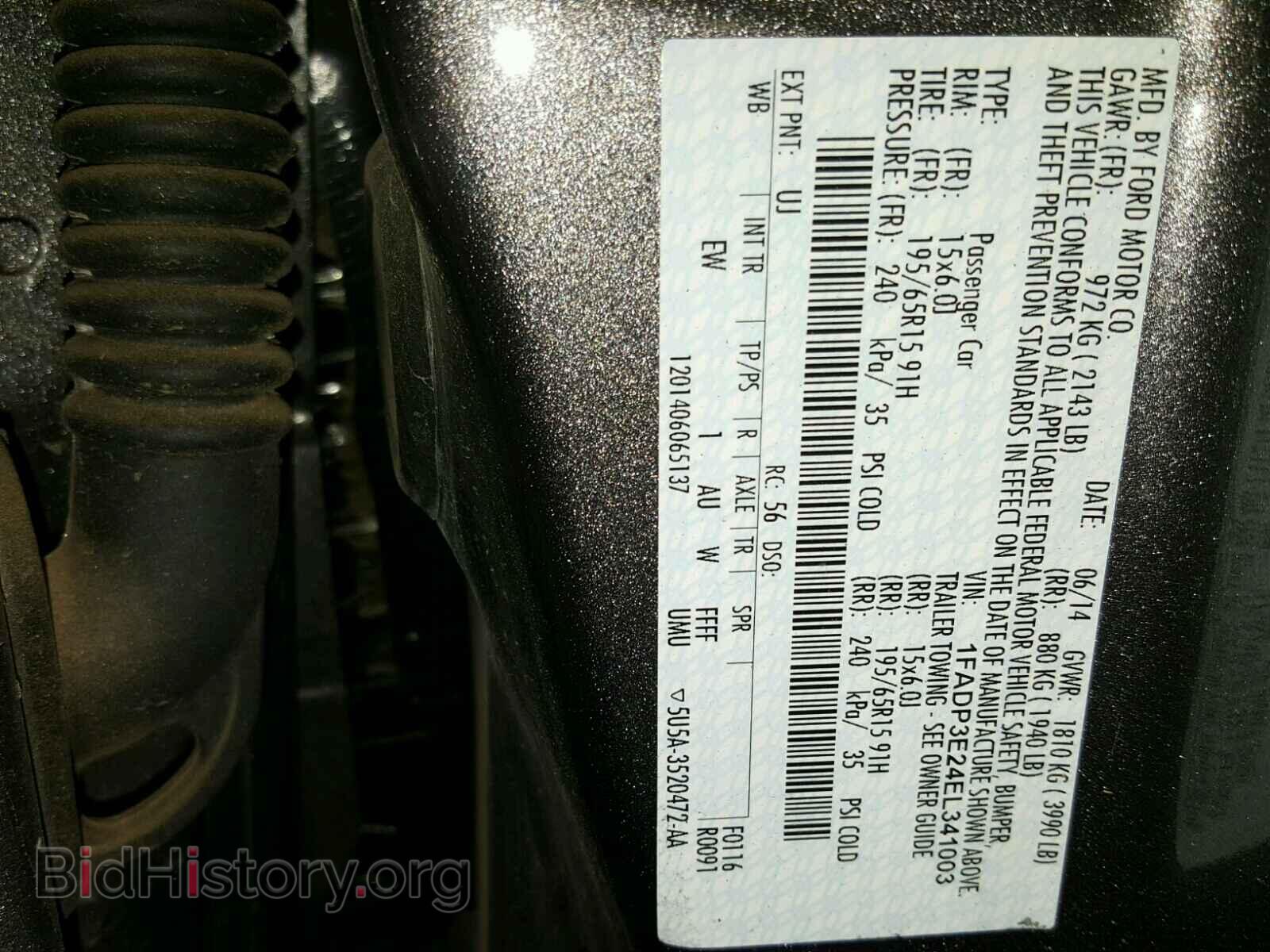 2014 FORD FOCUS - VIN: 1FADP3E24EL341003 - Photo 10