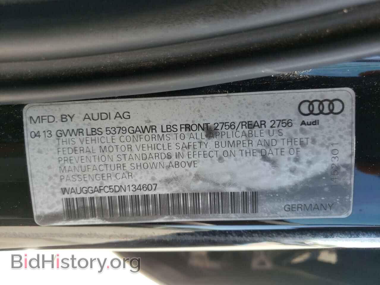 2013 AUDI A6 - VIN: WAUGGAFC5DN134607 - Photo 10