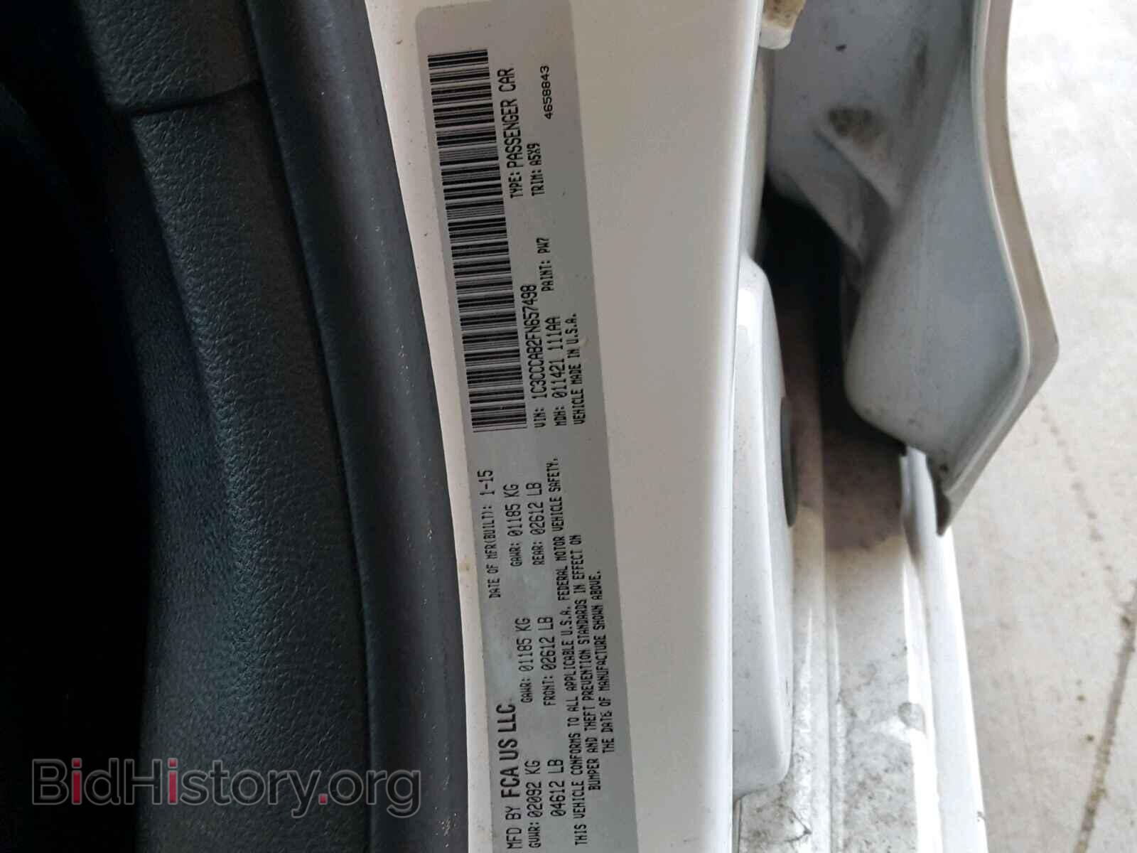 2015 CHRYSLER 200 - VIN: 1C3CCCAB2FN657498 - Photo 10