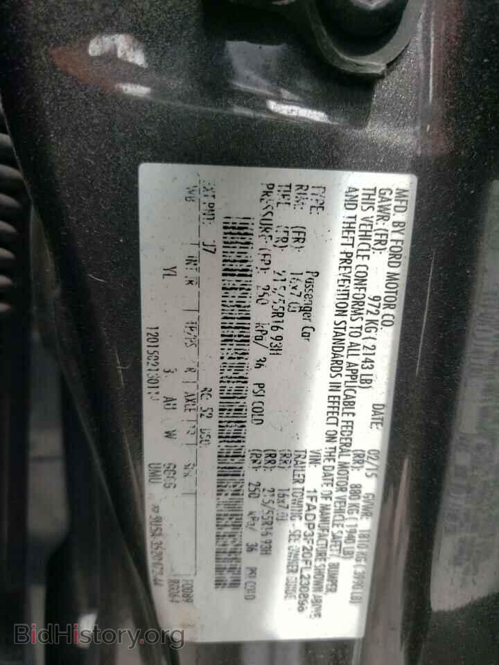 2015 FORD FOCUS - VIN: 1FADP3F20FL230898 - Фото 10