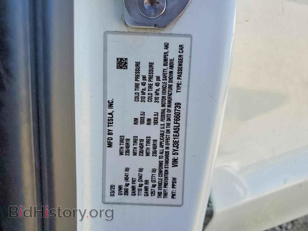 2020 TESLA MODEL 3 - VIN: 5YJ3E1EA5LF660739 - Photo 12