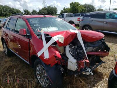 2010 Ford EDGE Edge SEL, бордовый — VIN 2FMDK3JC0ABB72370, Copart