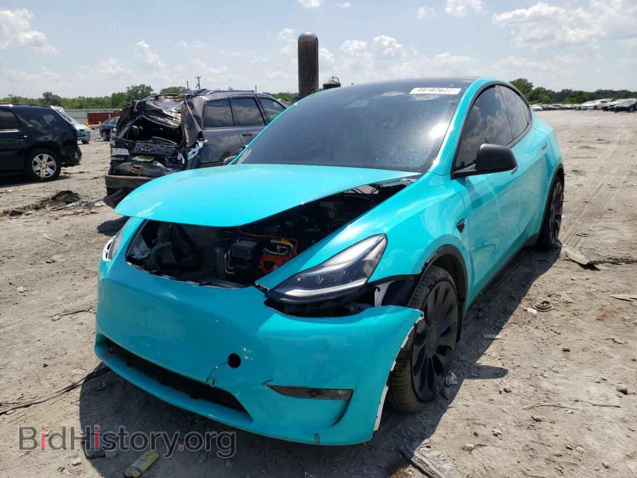 2021 TESLA MODEL Y - VIN: 5YJYGDEFXMF261663 - Photo 2