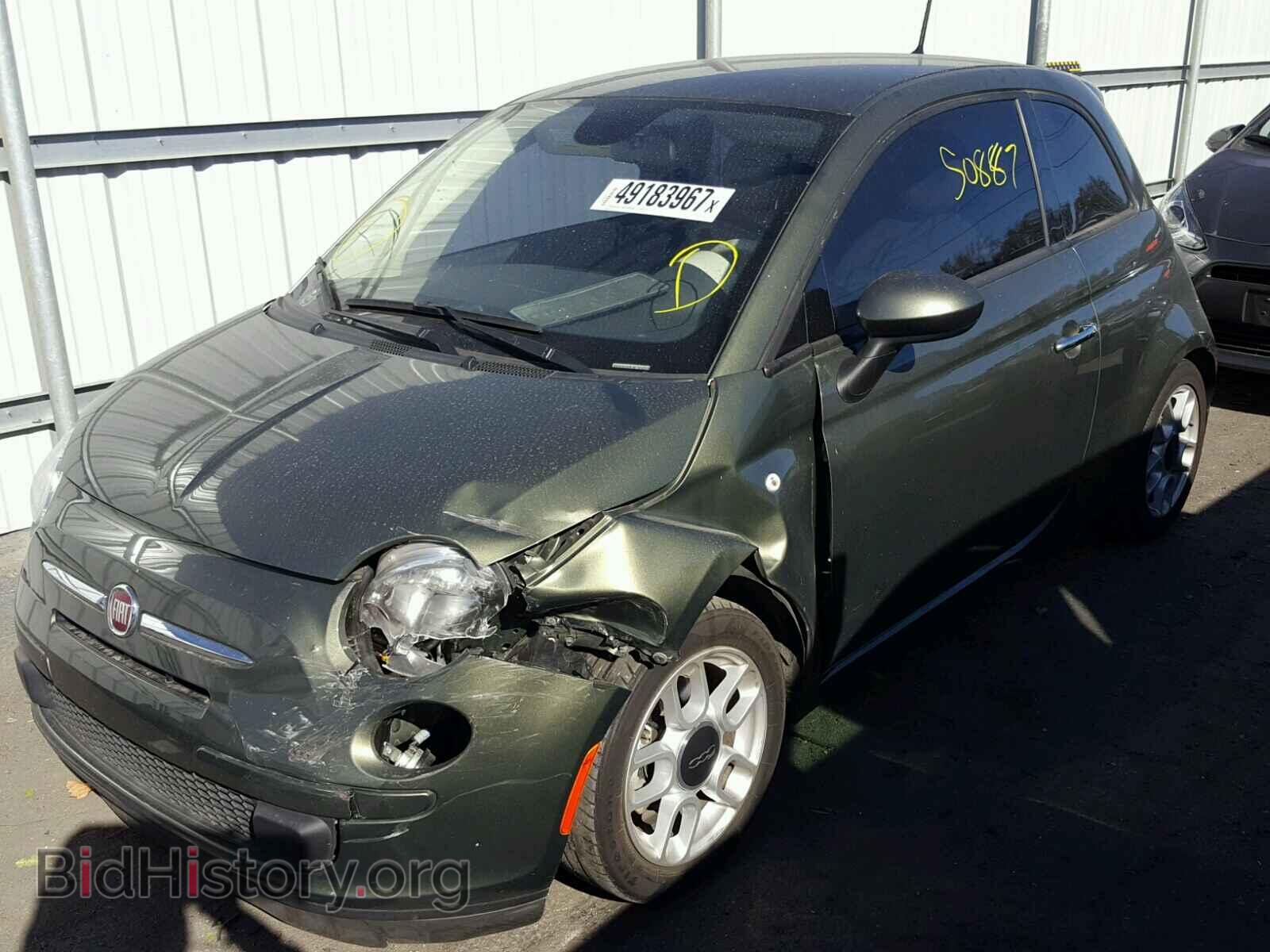 2015 FIAT 500 - VIN: 3C3CFFAR0FT619922 - Фото 2