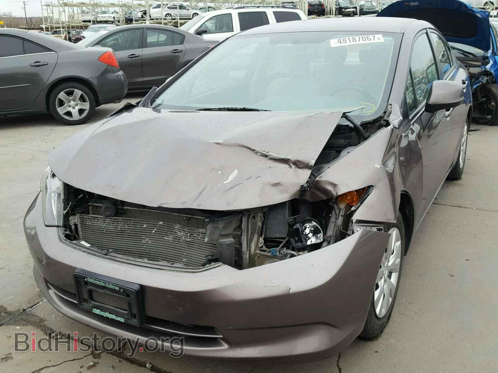 2012 HONDA CIVIC - VIN: 2HGFB2F5XCH579826 - Фото 2
