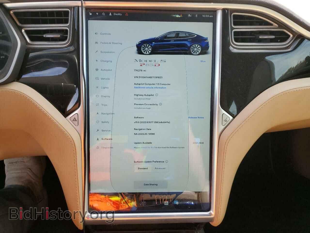2015 TESLA MODEL S - VIN: 5YJSA1H46FF091823 - Photo 9