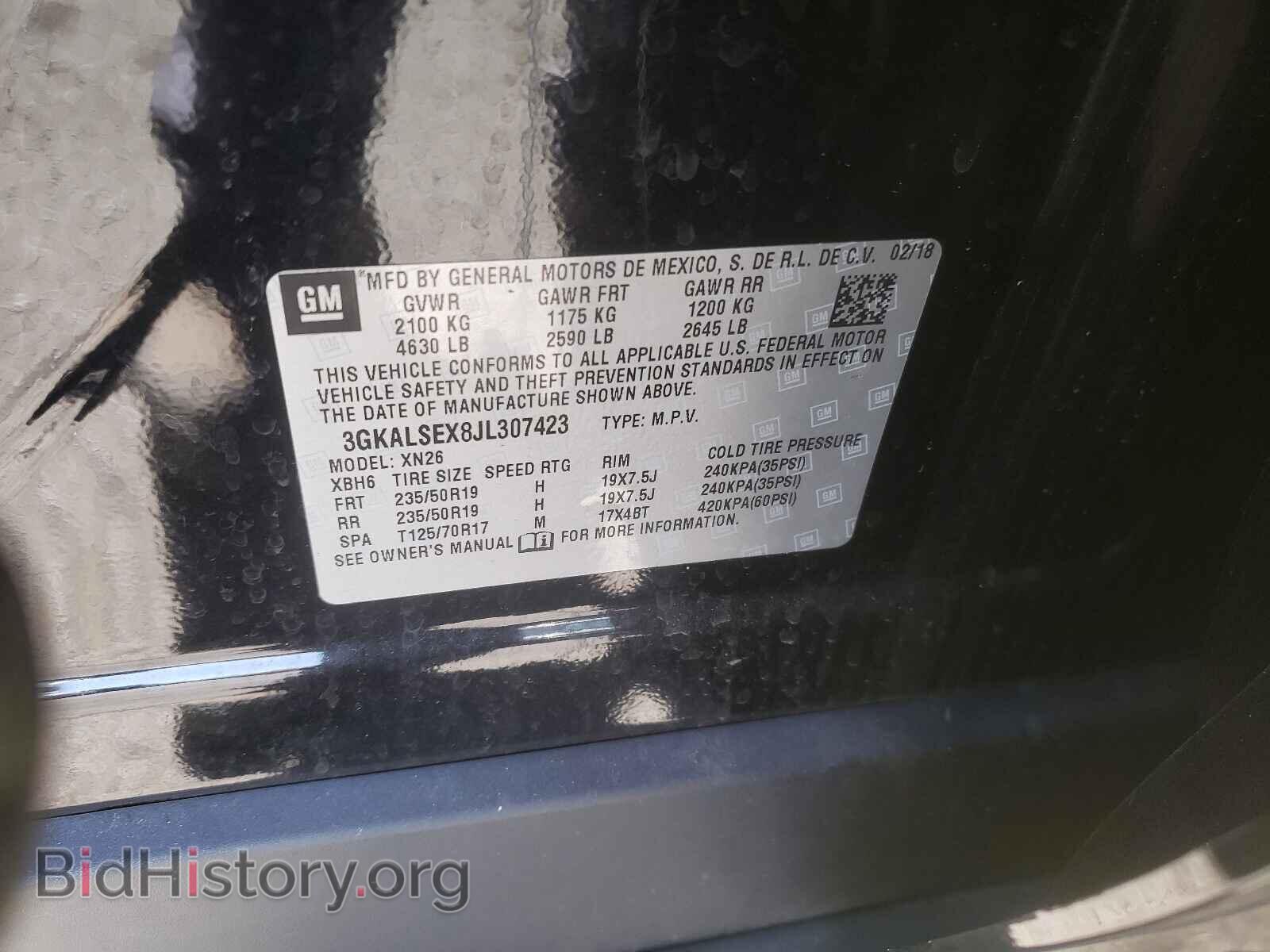 2018 GMC TERRAIN - VIN: 3GKALSEX8JL307423 - Фото 10