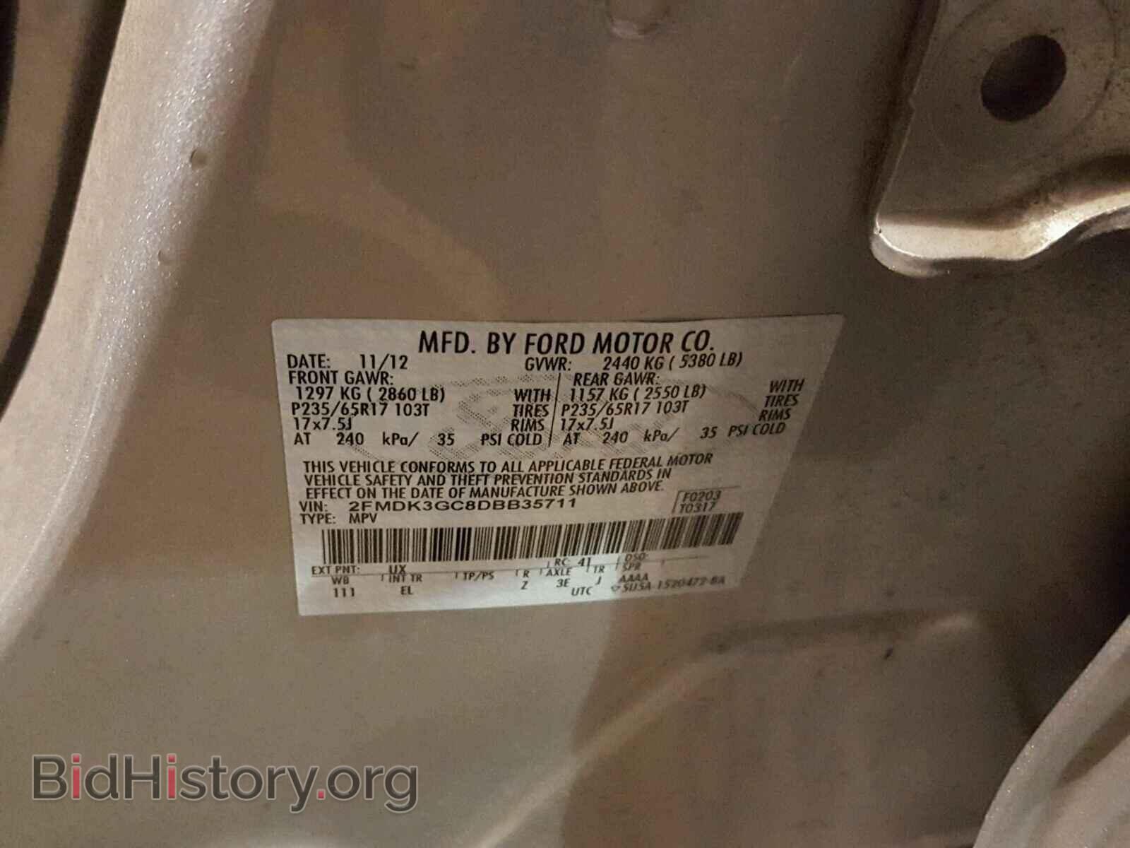 2013 FORD EDGE - VIN: 2FMDK3GC8DBB35711 - Photo 10