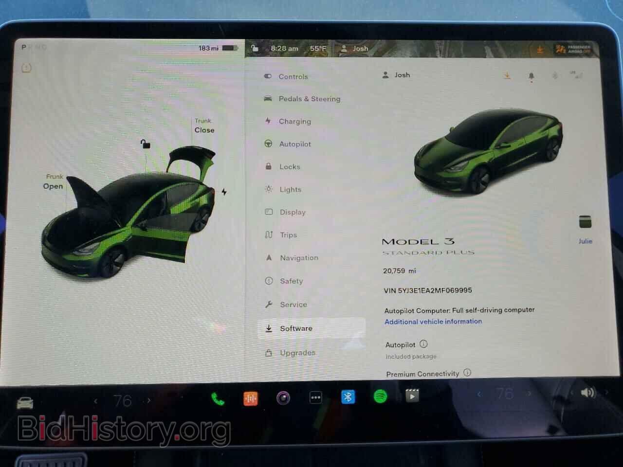 2021 TESLA MODEL 3 - VIN: 5YJ3E1EA2MF069995 - Photo 9