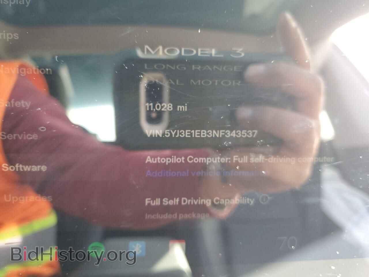 2022 TESLA MODEL 3 - VIN: 5YJ3E1EB3NF343537 - Фото 9