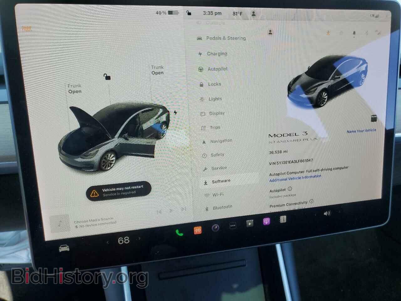 2020 TESLA MODEL 3 - VIN: 5YJ3E1EA3LF661047 - Фото 9