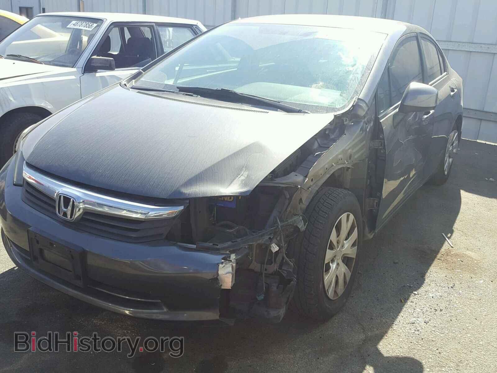 2012 HONDA CIVIC LX - VIN: 2HGFB2F5XCH593676 - Фото 2
