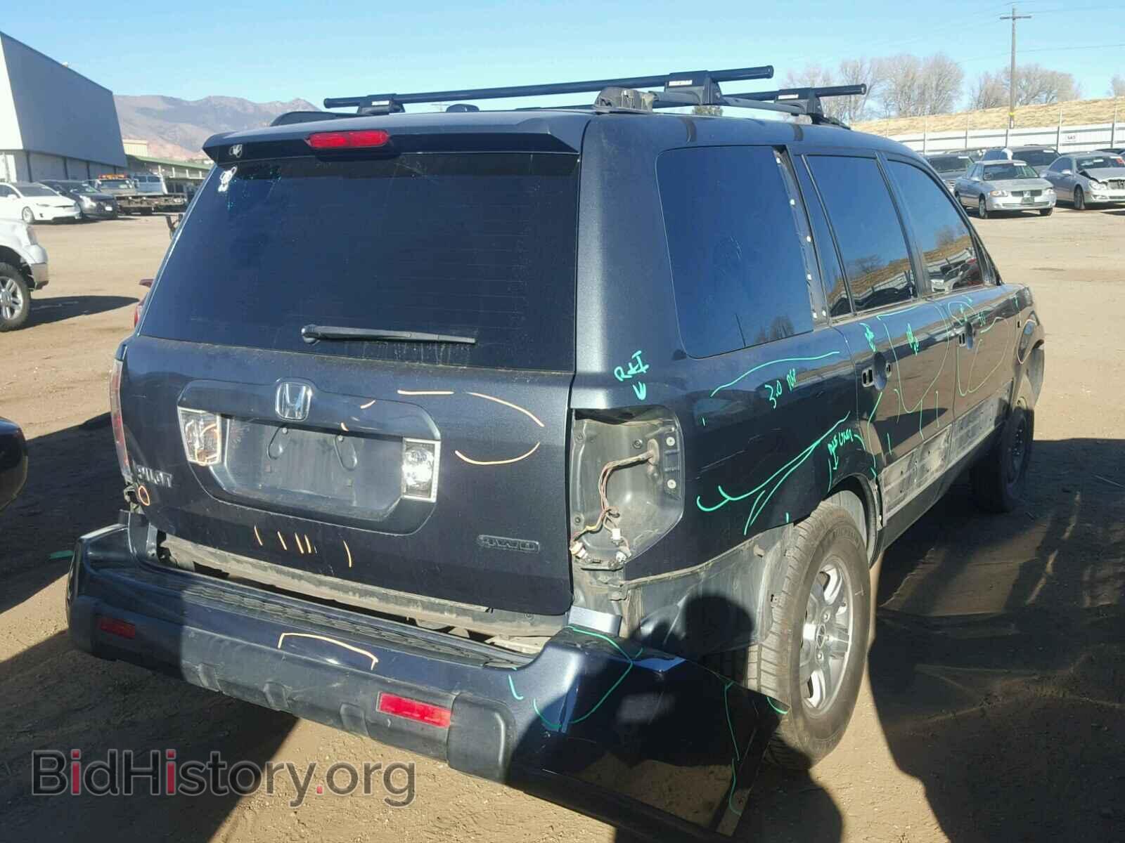 2006 HONDA PILOT - VIN: 2HKYF18616H519697 - Фото 4