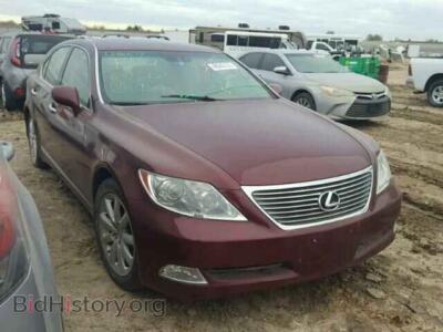 2007 Lexus LS460 LS 460, burgundy — VIN JTHBL46F375038918, Copart