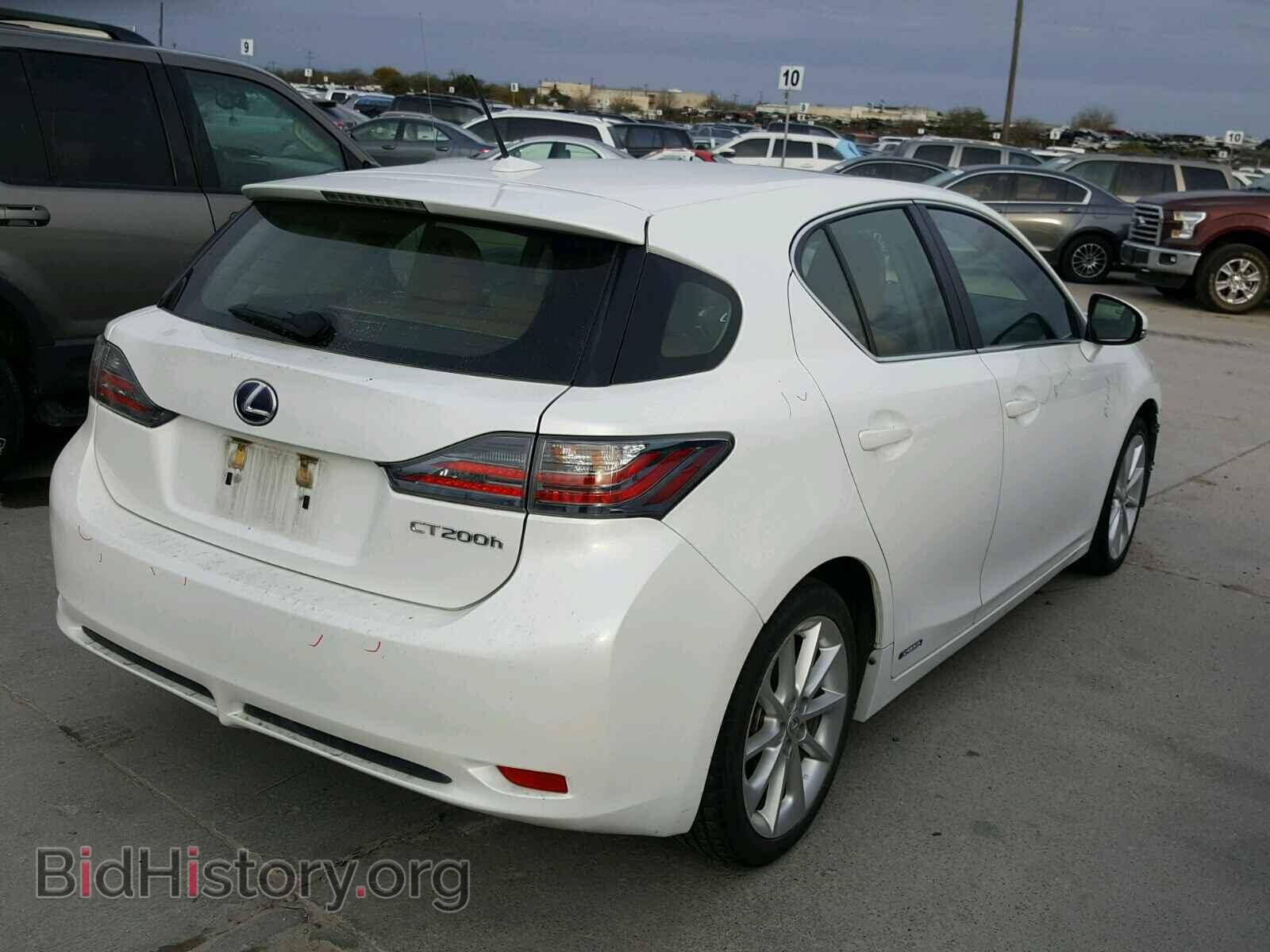 2012 LEXUS CT 200 - VIN: JTHKD5BH3C2091849 - Фото 4