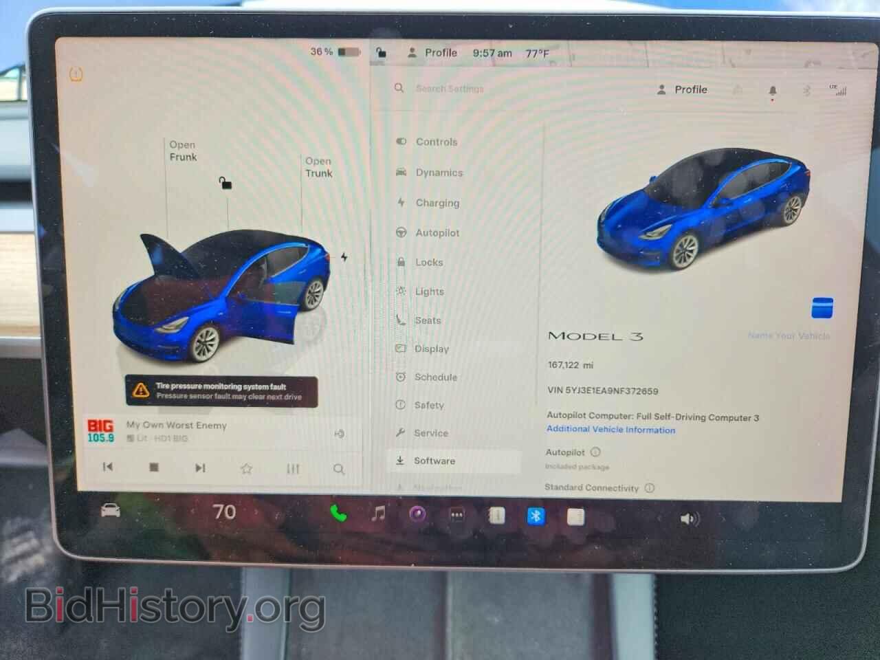 2022 TESLA MODEL 3 - VIN: 5YJ3E1EA9NF372659 - Photo 9