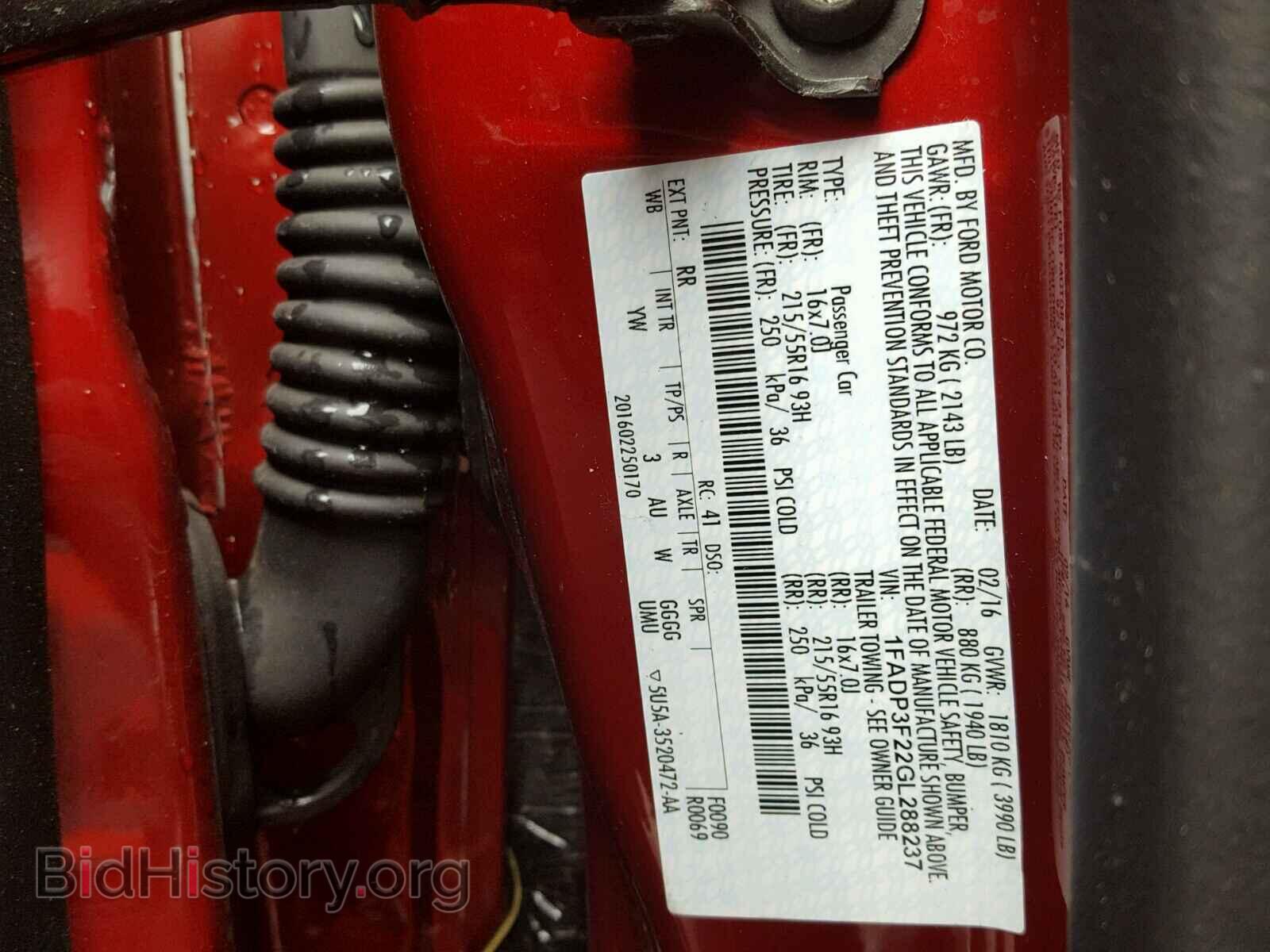 2016 FORD FOCUS - VIN: 1FADP3F22GL288237 - Photo 10