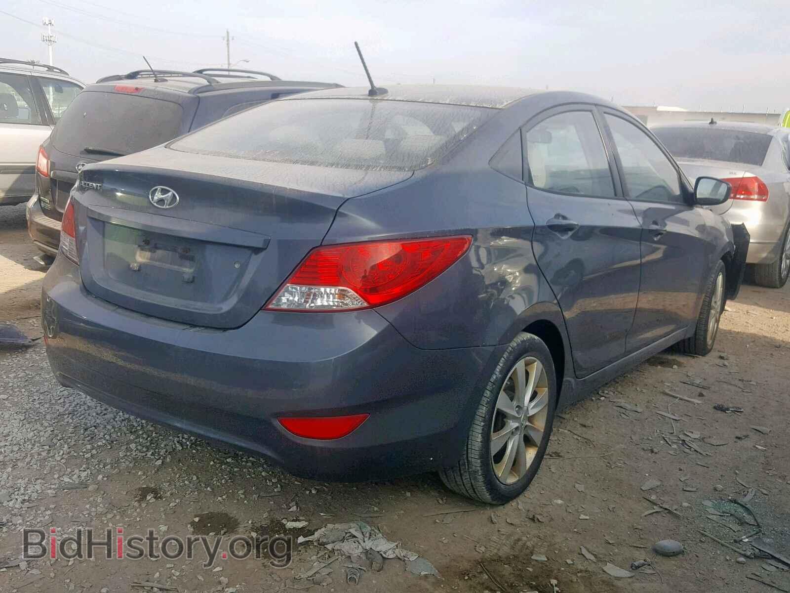 2012 HYUNDAI ACCENT - VIN: KMHCU4AE0CU185937 - Фото 4