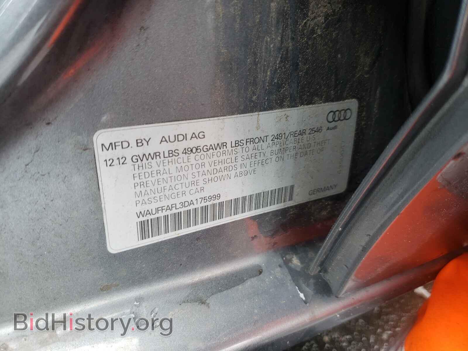 2013 AUDI A4 - VIN: WAUFFAFL3DA175999 - Фото 10