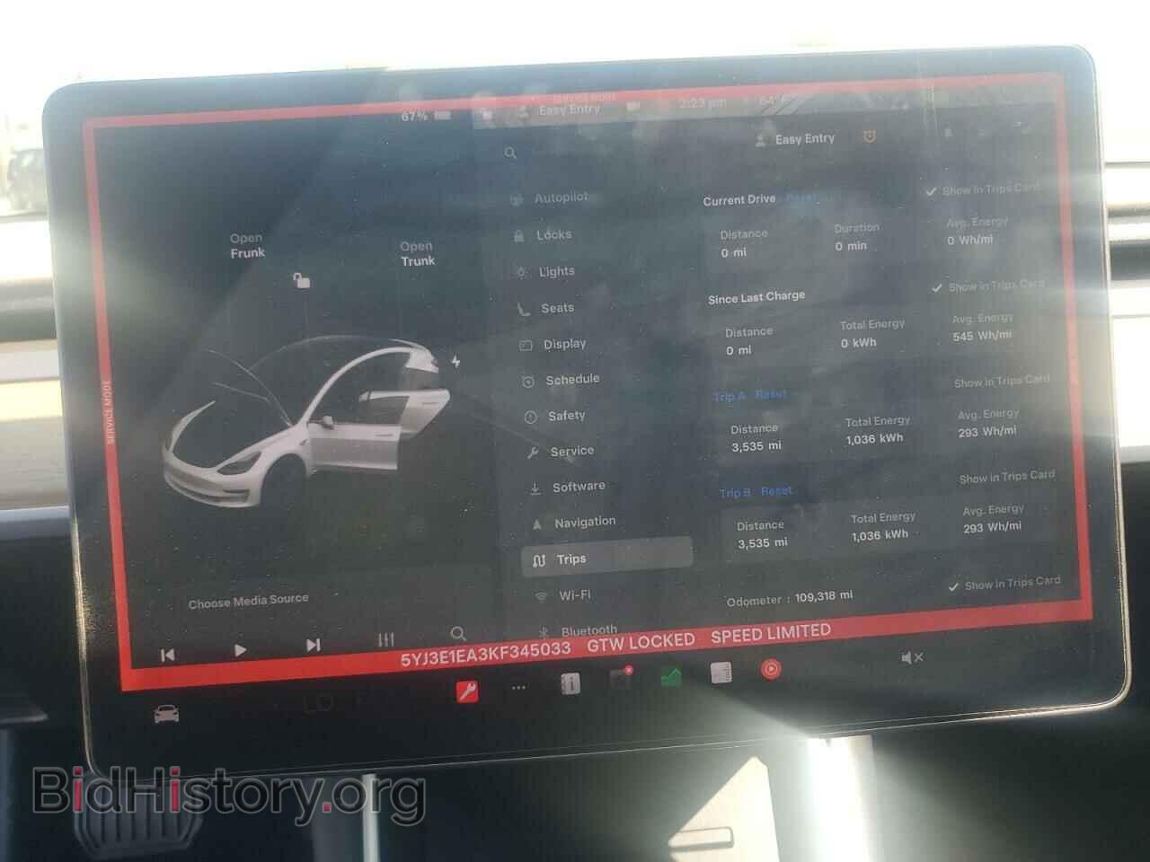 2019 TESLA MODEL 3 - VIN: 5YJ3E1EA3KF345033 - Фото 9
