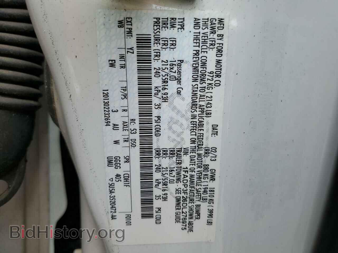 2013 FORD FOCUS - VIN: 1FADP3F26DL276975 - Фото 13