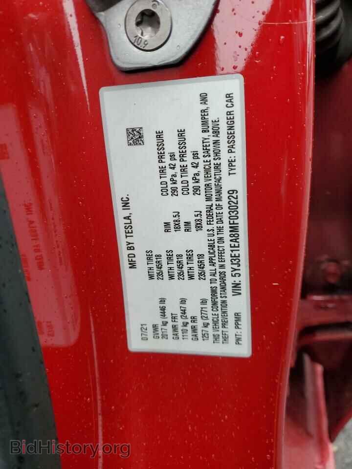 2021 TESLA MODEL 3 - VIN: 5YJ3E1EA8MF030229 - Photo 12