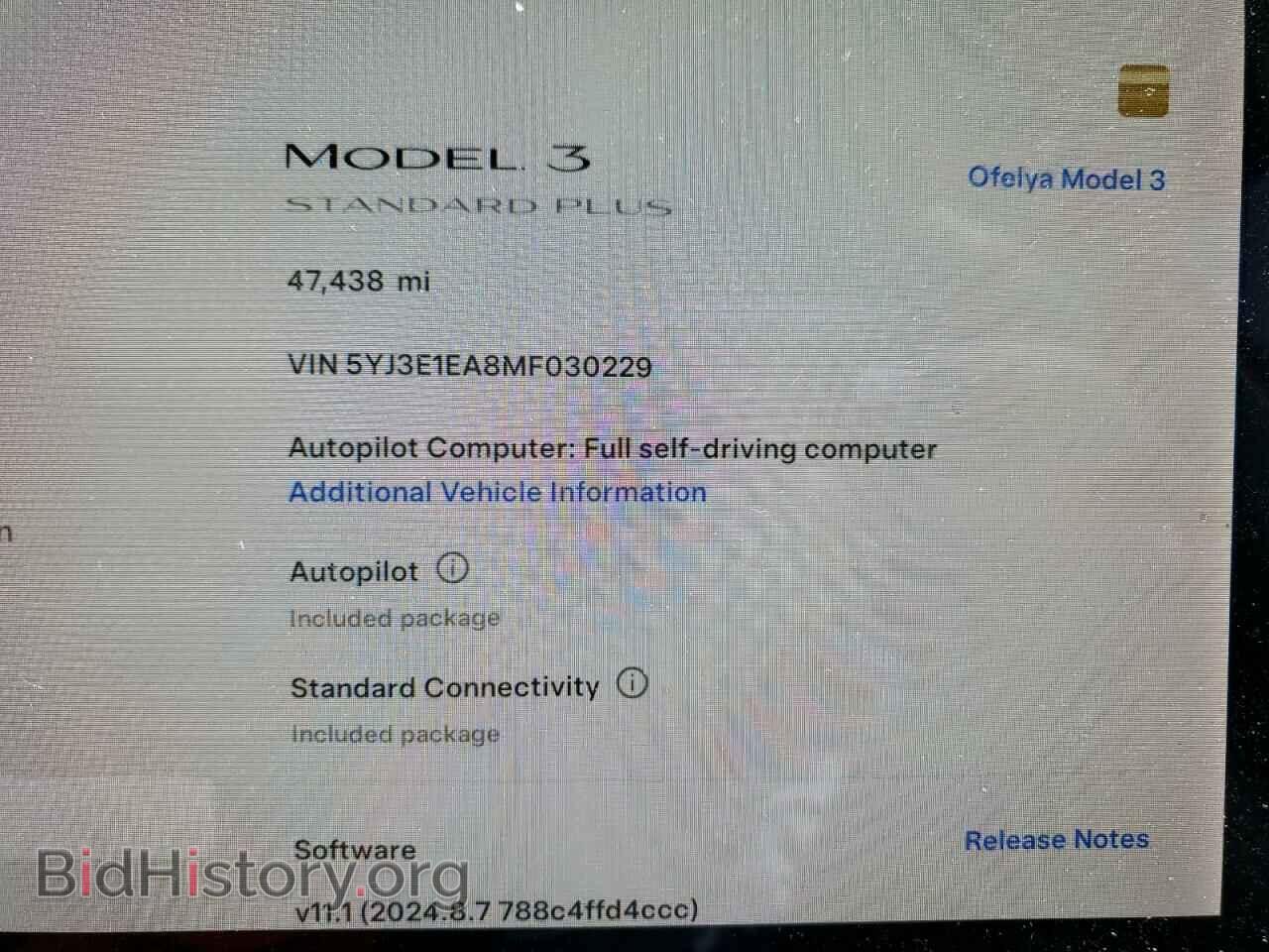 2021 TESLA MODEL 3 - VIN: 5YJ3E1EA8MF030229 - Photo 9