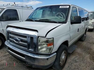 2011 Ford ALL MODELS E350 Super Duty Wagon, white — VIN 1FBSS3BL2BDB07448, Copart