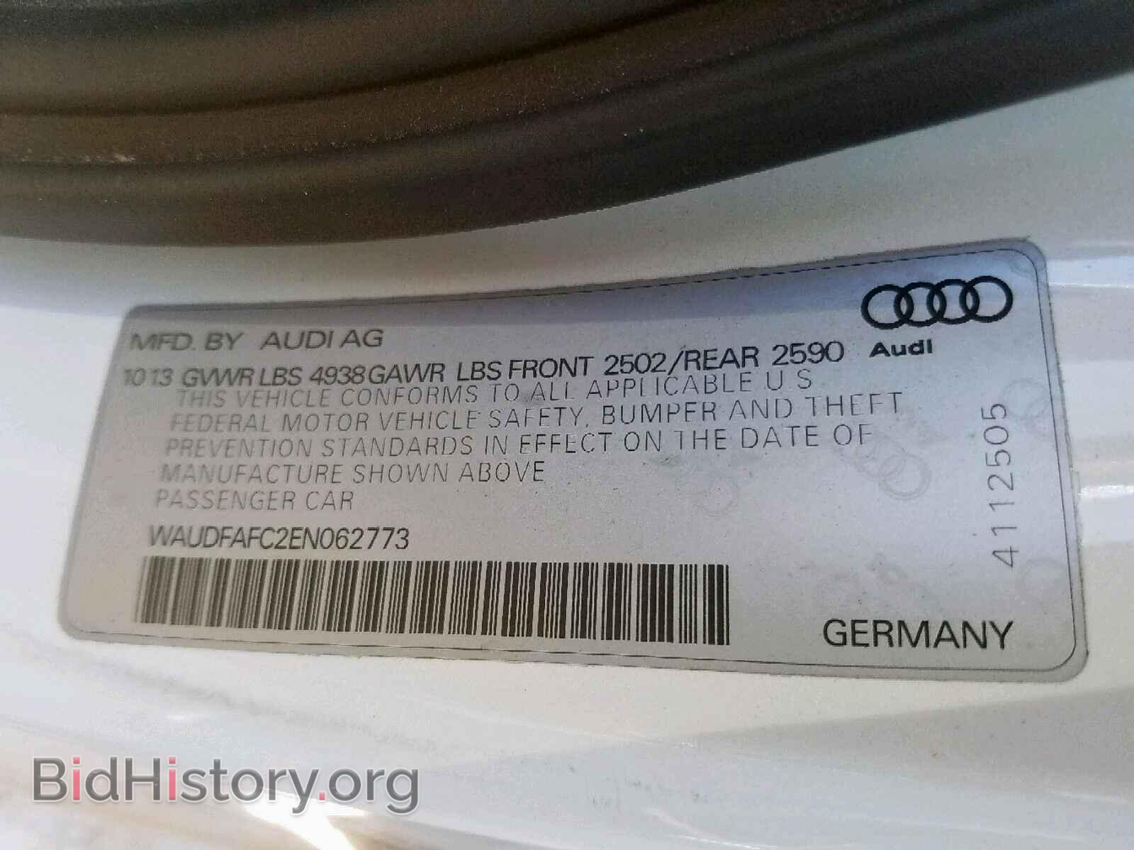 2014 AUDI A6 - VIN: WAUDFAFC2EN062773 - Photo 10