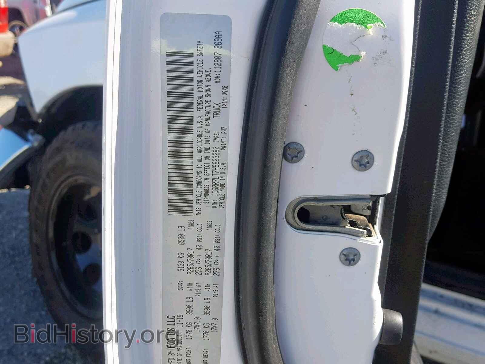2017 RAM 1500 SLT - VIN: 1C6RR7LT7HS623280 - Фото 10