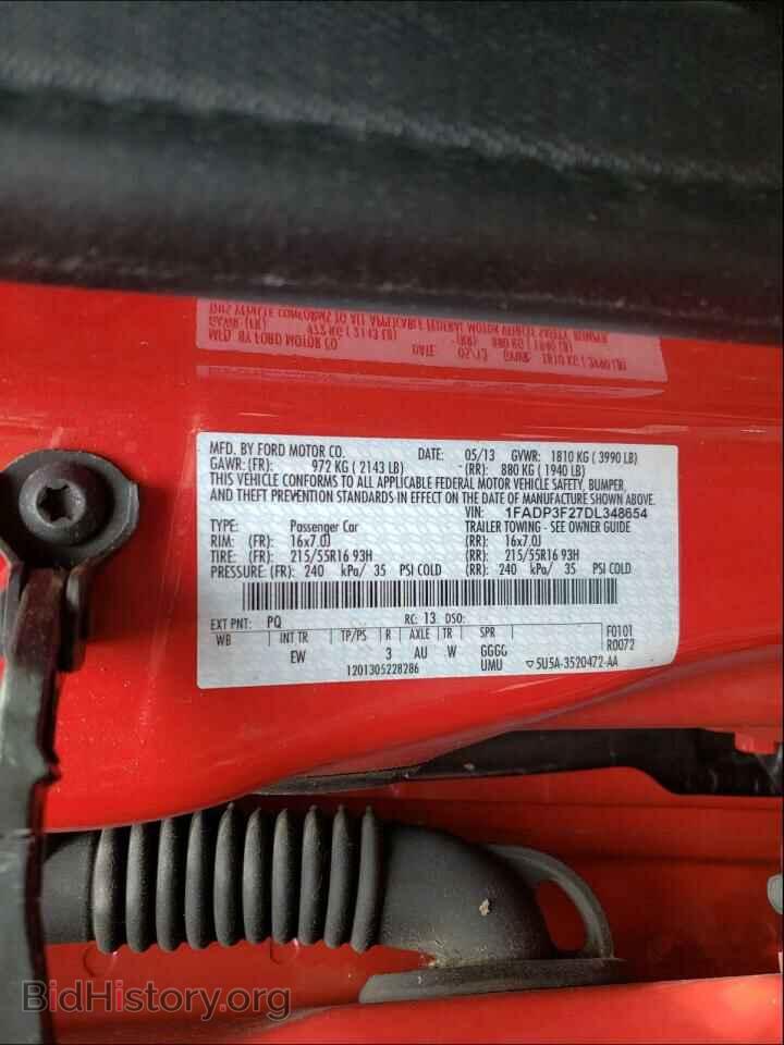 2013 FORD FOCUS - VIN: 1FADP3F27DL348654 - Фото 10
