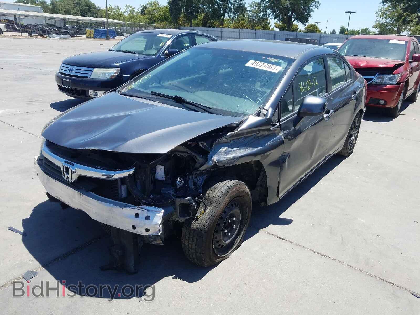 2012 HONDA CIVIC - VIN: 2HGFB2F5XCH607995 - Фото 2