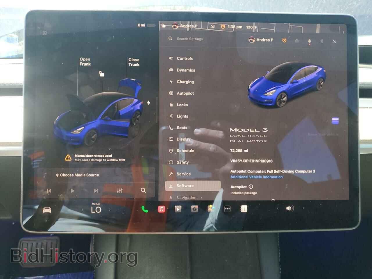2022 TESLA MODEL 3 - VIN: 5YJ3E1EB1NF190916 - Фото 9