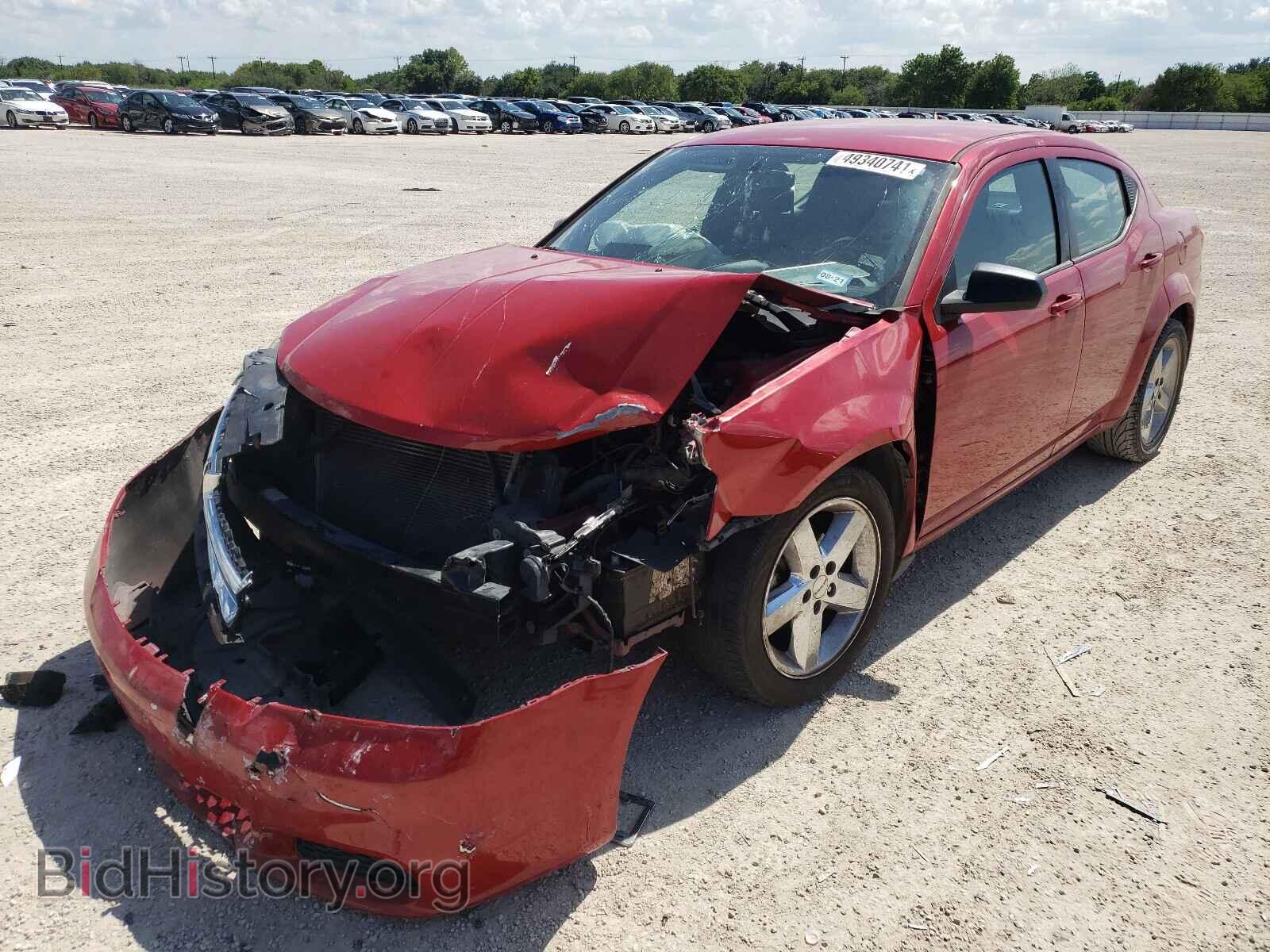 2013 DODGE AVENGER - VIN: 1C3CDZABXDN628733 - Фото 2
